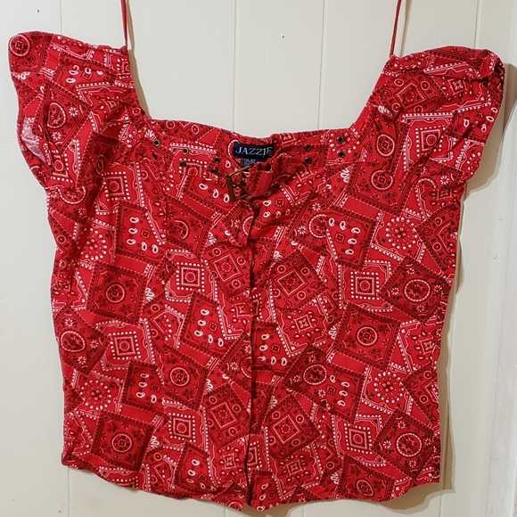 plus size red bandana dress